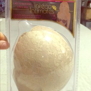 🖤5/$10 Lace w/ silicone adhesive bra cups